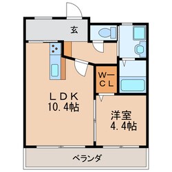 中央玻瑠器マンションの物件間取画像